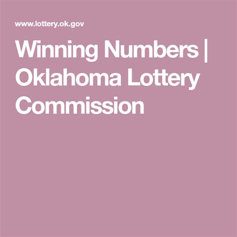 okc lottery winning numbers